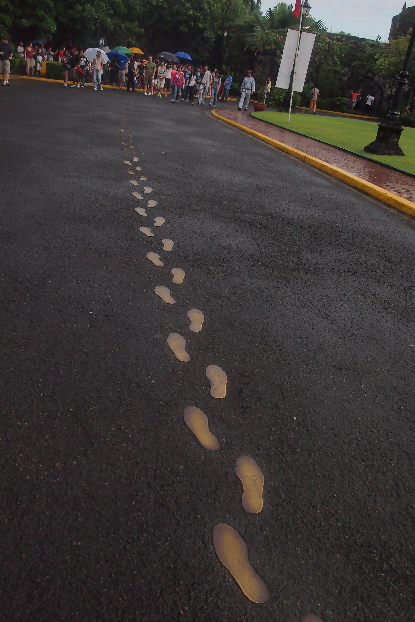 the path of Rizal's walk from his cell to his execution site in Bagumbayan